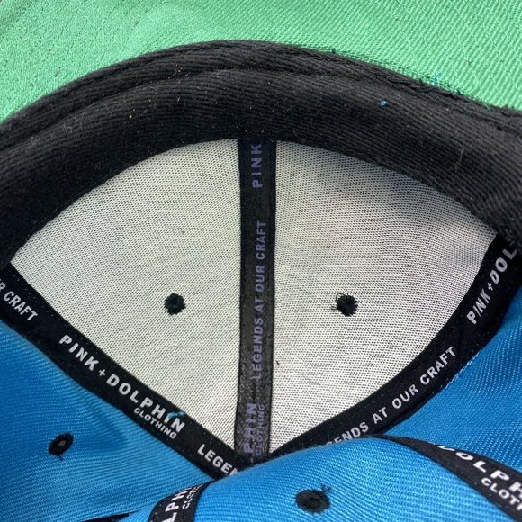 Pink Dolphin Blue Embroidered Hat Snapback - Picture 5 of 6